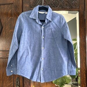 Janie and Jack Linen/Cotton Dress Shirt